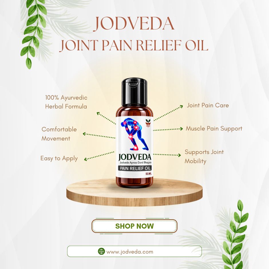 Jodveda Joint Pain Relief Oil – Herbal Oil for Joint and Muscle Care, 50 ml