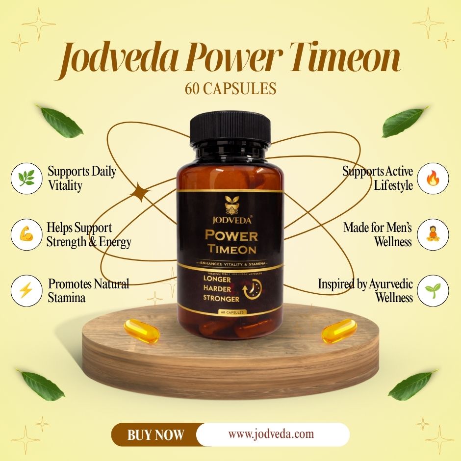 Jodveda Power Timeon Capsules | 60 Capsules for Men’s Wellness
