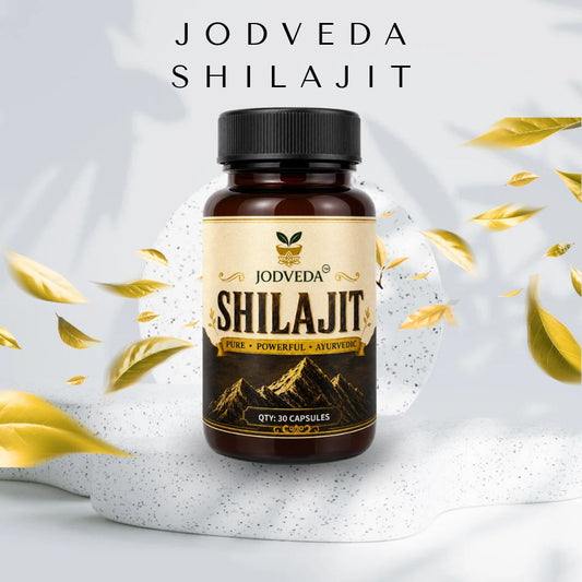 Jodveda Shilajit Capsules 500 mg – Ayurvedic Herbal Supplement for Daily Wellness, 30 Capsules